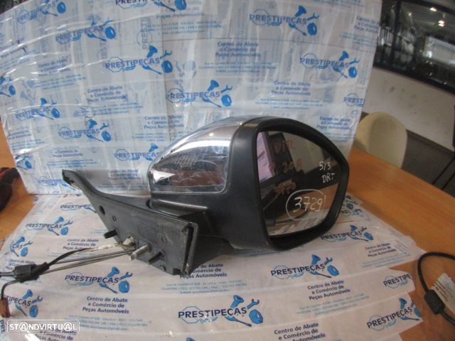 Espelho Esp3729 PEUGEOT 208 FASE 1 2013 1.0I 68CV 3P CINZA ESCURO DRT MANUAL PISCA COM 2 PINOS - 1