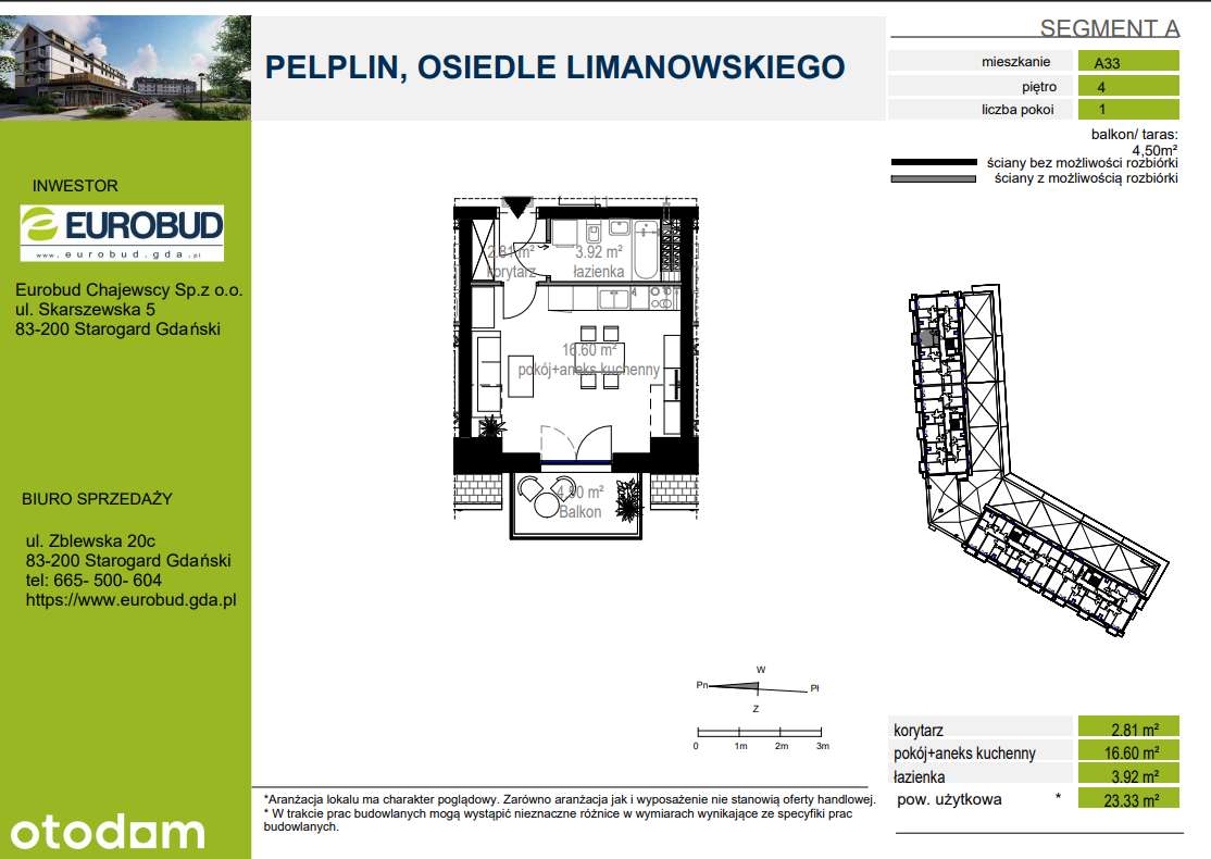 Na sprzedaż: Mieszkanie nr 8 – Pelplin, Osiedle Limanowskiego - Pełny obrazek: 4/15