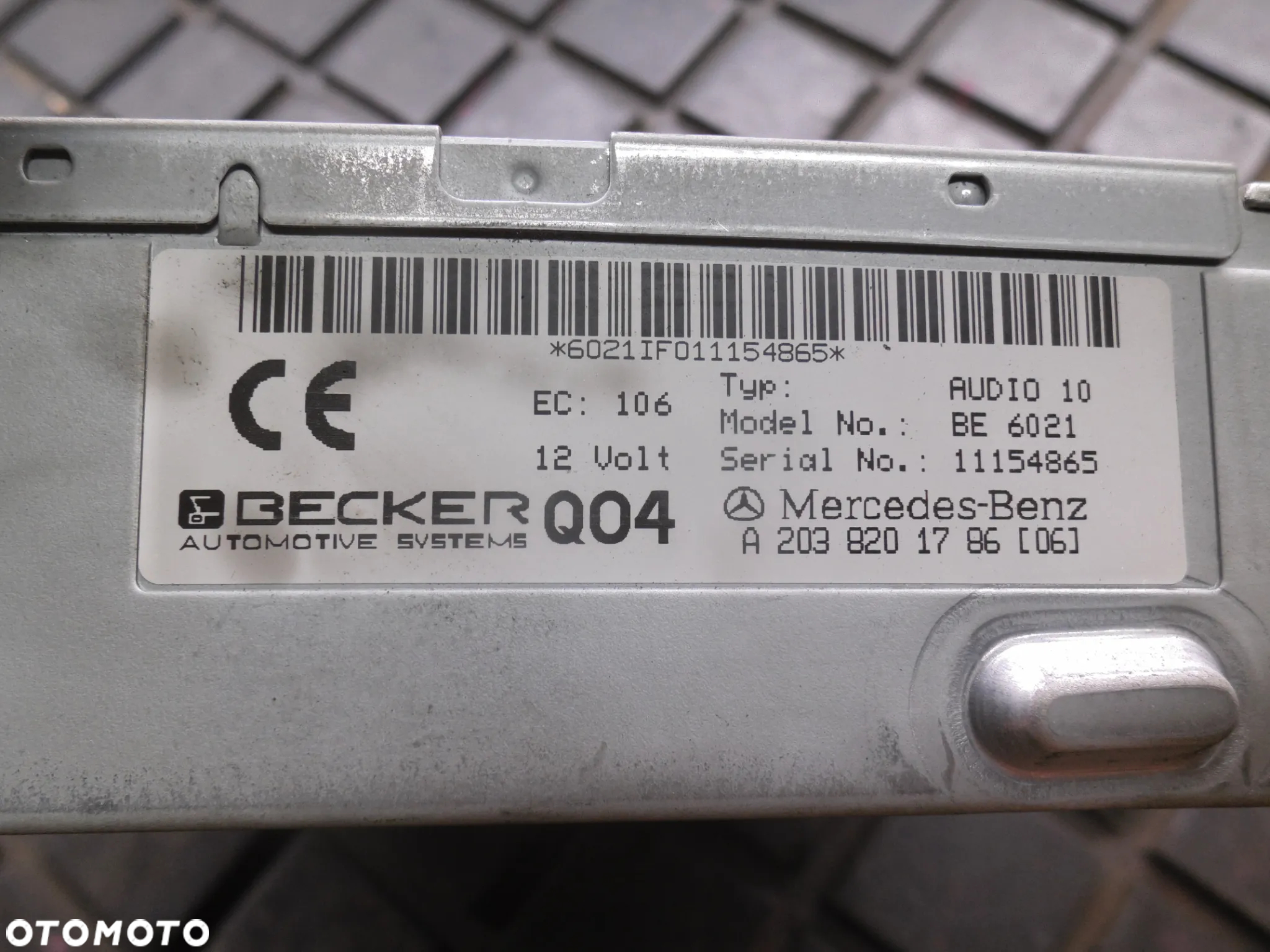 RADIO CD RADIOODTWARZACZ MERCEDES W203 A2038201786 POSIADAM 2 SZT - 7