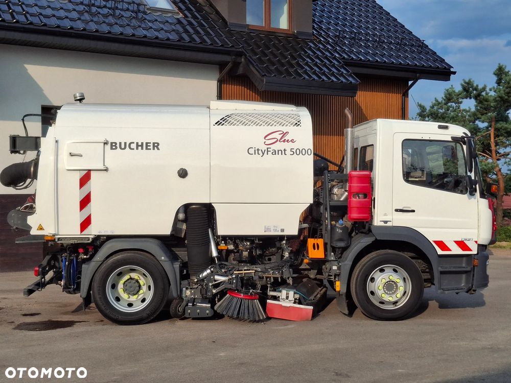 Mercedes-Benz Atego 1321 Zamiatarka BUCHER CityFant 5000 Euro 6 PM10 Rura Do Liści Studzienek Karcher Wysokiego Ciśnienia Napęd Hydrostatyczny - 28