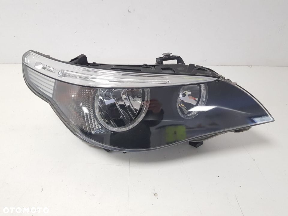 BMW 5 E60 E61 ZWYKŁA H7 LAMPA PRAWA PRZEDNIA PRAWY PRZÓD 158722-00 EUROPA ORYGINAŁ - 1
