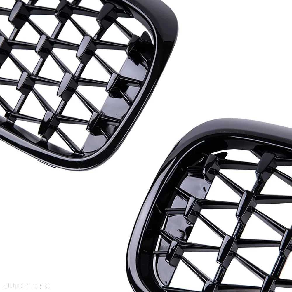 Grile Grila Diamond Nari M Duble BMW G30 G31 2017-2020, Negru Lucios - 4