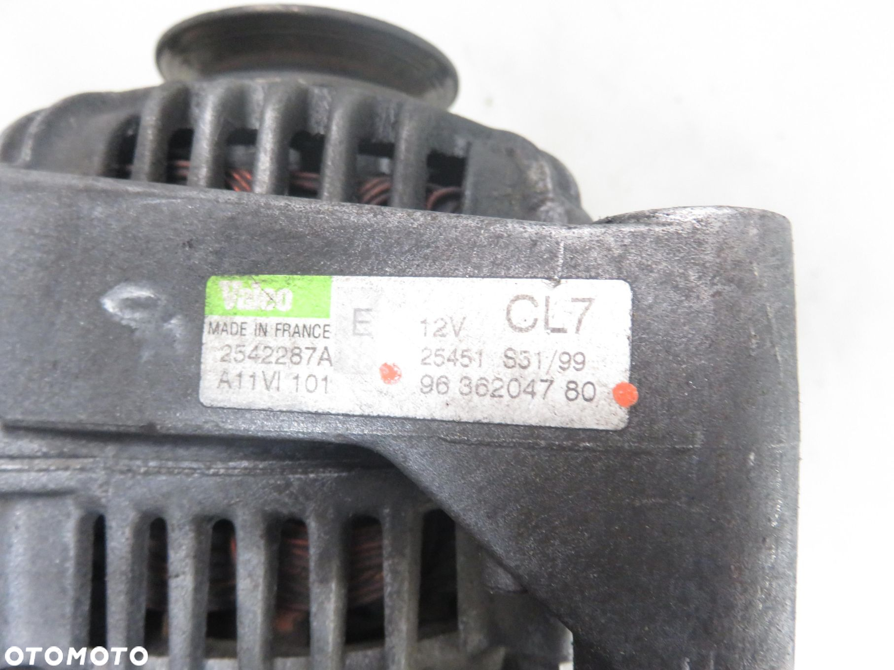 ALTERNATOR PEUGEOT 206 1.1 9636204780 - 3