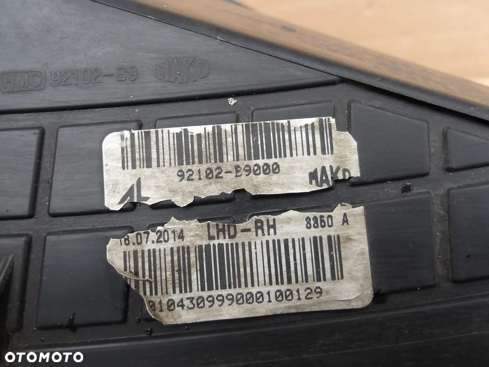 LAMPA PRAWY PRZOD HYUNDAI I10 II 92102-B9000 - 13