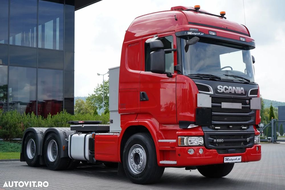 Scania R 580 / V8 / 6x4 / MTA: 150.000 KG / RETARDER / I-PARK COOL / ADR COMPLET / TRACTOR CU 3 AXE / IMPORTAT - 1