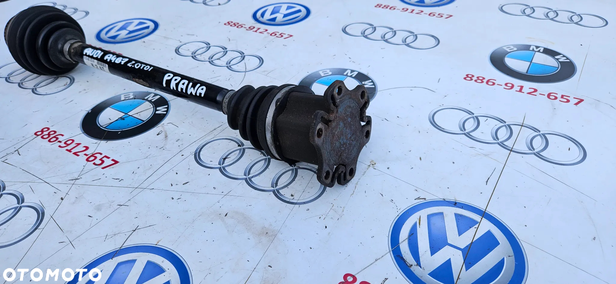 AUDI A4 B7 2004-2008 2.0 TDI Półoś przód prawy Półoś przednia prawa Przegub  8E0407272AT - 3