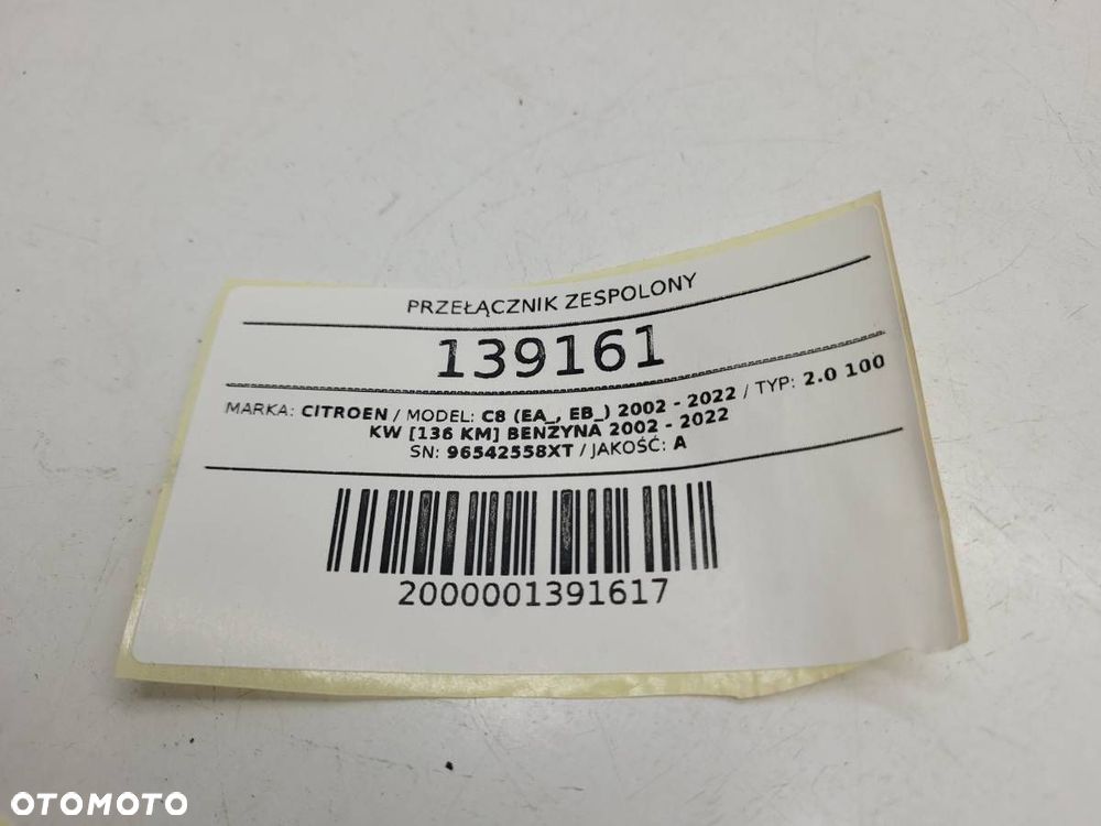 PRZEŁĄCZNIK ZESPOLONY TAŚMA CITROEN C8 96542558XT EUROPA - 8