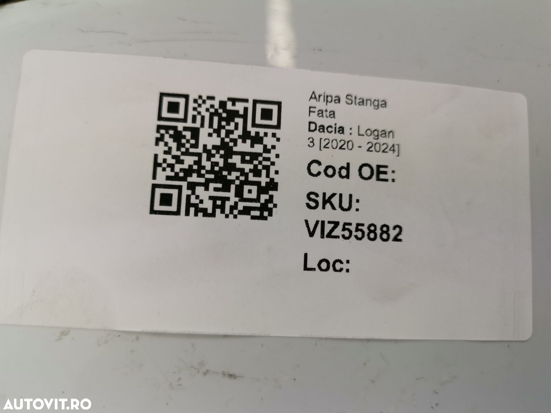 Aripa Stanga Fata Dacia  Logan 3 2020 2021 2022 2023 2024 Originala - 7