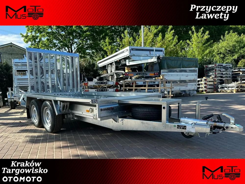 Brenderup Przyczepa Brenderup MT3651 DMC 3500kg do przewozu minikoparki 360x180