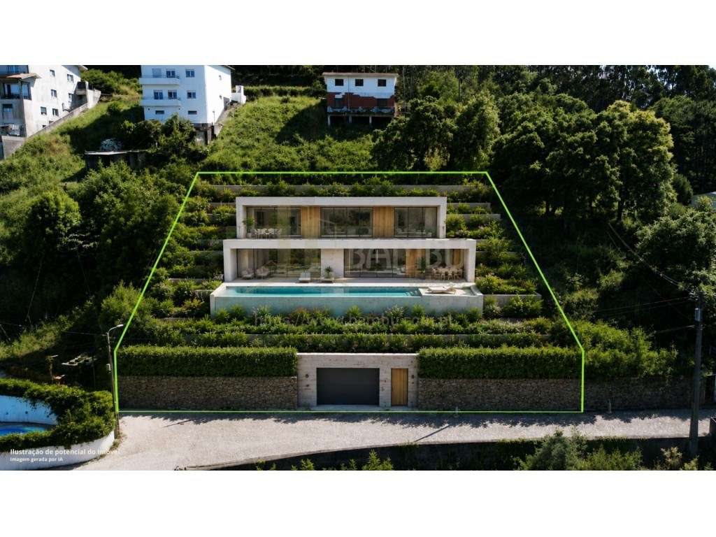 Terreno para construção, com vista para o Rio Minho. - Grande imagem: 3/8