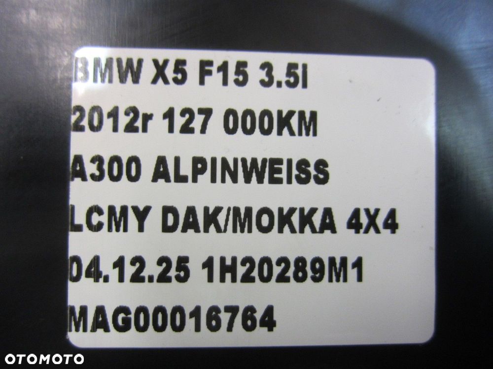 BMW X5 F15 MOCOWANIE ŚLIZG PRAWY ZDERZAKA TYŁ TYLNEGO 51127294722 7294722 - 9