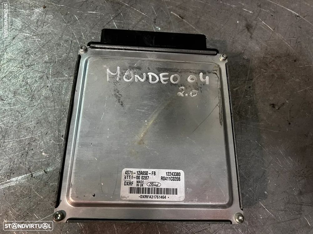 CENTRALINA DO MOTOR FORD MONDEO III 2.0TDCI 4S71-12A650-FB 12243380 R0411C020B - 1