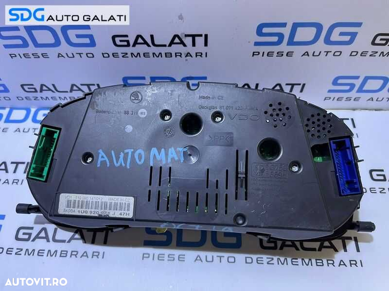 Ceas Ceasuri Cluster Instrumente Bord Skoda Octavia 1 1.9 TDI Automat 2001 - 2011 Cod 1U0920971J [2856] - 5