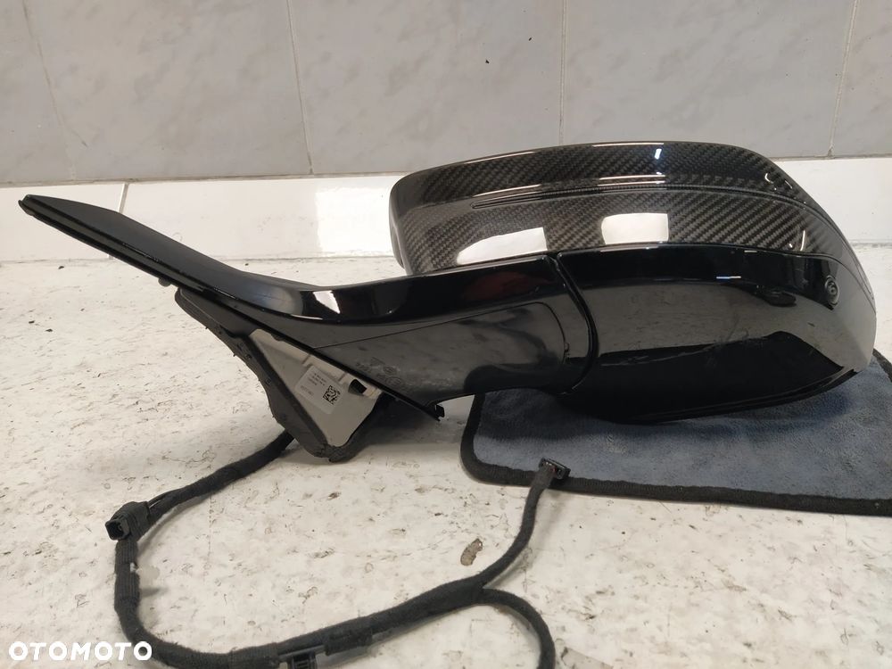 BMW 5 G60 G61 LUSTERKO ZEWNĘTRZNE KAMERA ASFERYCZNE CZUJNIK GRZANE LEWE 9+6+1 PIN CARBON UK ORYGINAŁ - 8