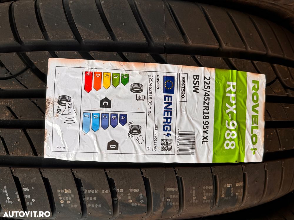 Vând anvelope 225/45/18 Rovelo de vară noi - 4