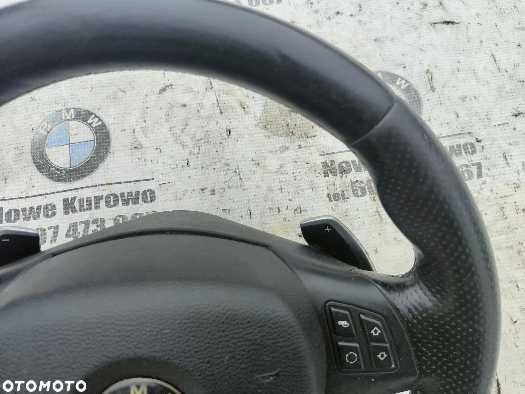 BMW E81 E82 E87 E88 E90 E91 E92 E93 Kierownica M-Pakiet poduszka łopatki z łopatkami - 4