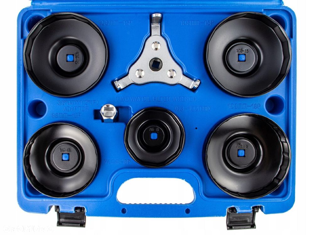 KLUCZE NASADOWE DO FILTRÓW OLEJU NASADKI ZESTAW 13 KLUCZ PAZURKOWY 63MM-102 - 5