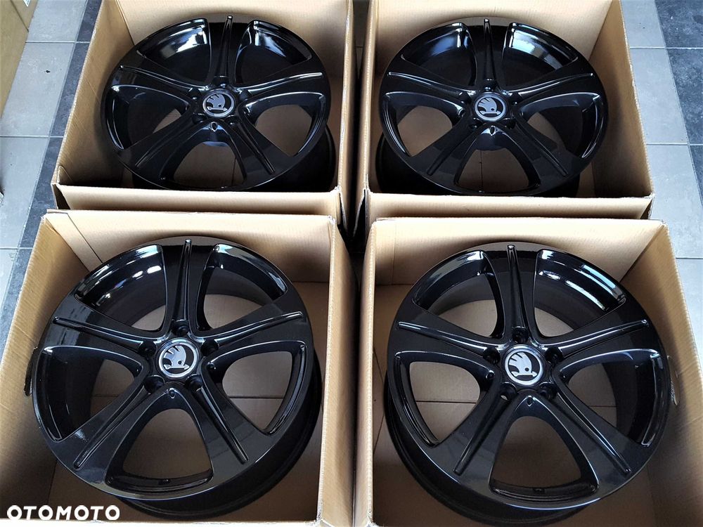 Alufelgi 17 5x112 Skoda Octavia Kodiaq Superb Yeti Karoq Czarne ! 216# - 7
