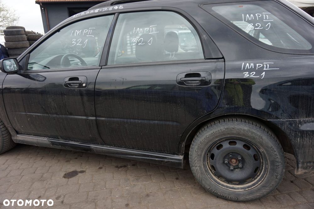 DRZWI TYLNE LEWE IMPREZA II GD LIFT KOMBI 32J  CZARNY SUBARU 2006-2007 - 4