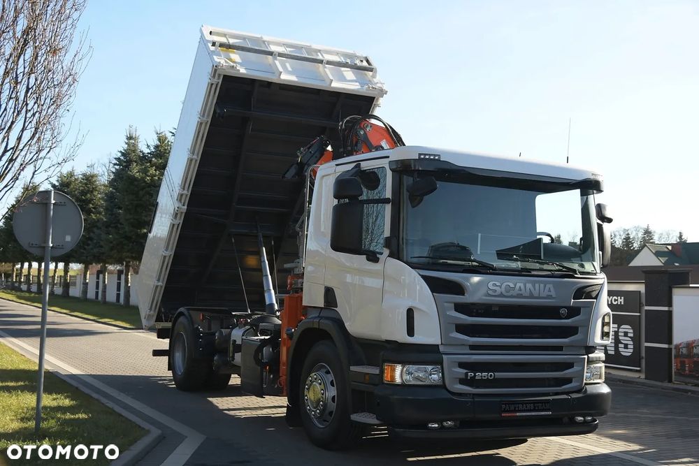 Scania P 250///* 2015///* PRZEB. JEDYNE 298TYŚ KM///* 18000KG///* HDS///* 3 STRONNY WYWROT//* /WAGA///* STAN BARDZO DOBRY - 30