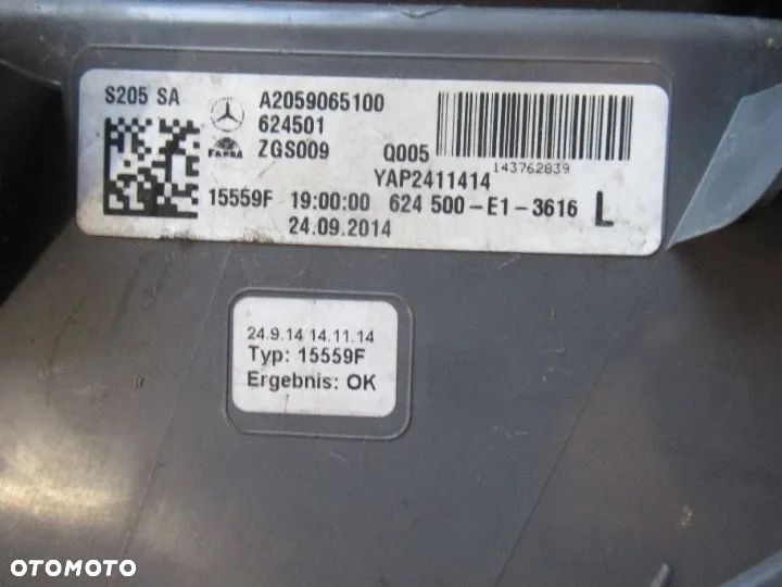 LAMPA TYŁ LEWA MERCEDES C KLASA W205  KOMBI - 4