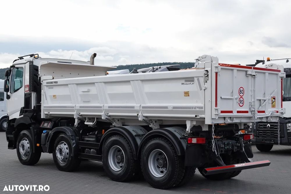 Renault C 460 / 8x4 / CAMION BASCULANTE / HIDROBOARD / BORDMATIC / EURO 6 / ANVELOPE 100% / IMPORTAT / DUPA CONTRACTUL DE SERVICE - 10