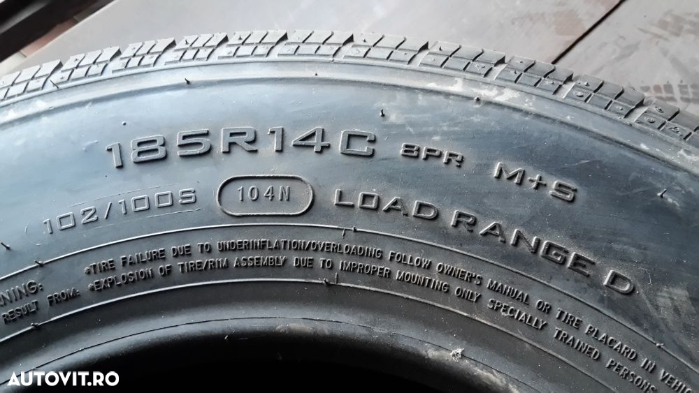 185 14 C, Roata rezerva noua pt remorci si platforme - 3