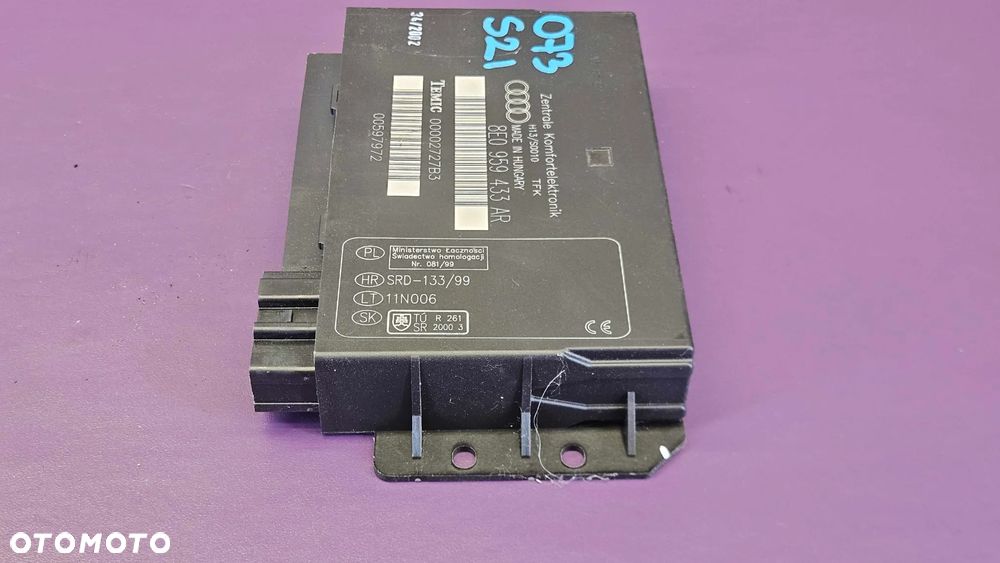 Moduł 8E0959433AR Komfortu Sterownik Komputer 433 AR Audi A4 S4 B6 B7 - 6