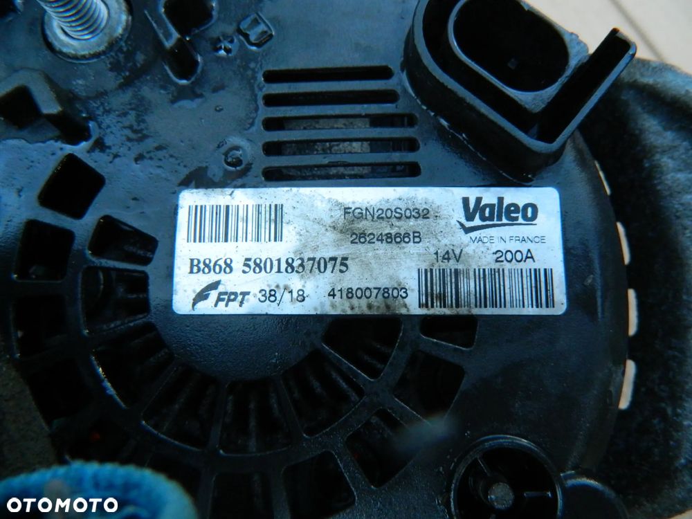 Fiat Ducato 16-19 2.3 E6 Alternator 200A 5801837075 - 3