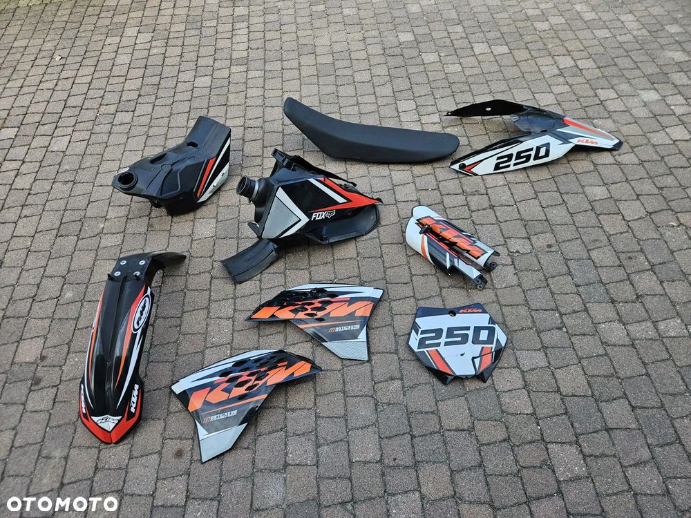 KTM EXC SX SXF 2007-2011 KOMPLET PLASTIKÓW OWIEWKI SIEDZENIE BUDA BAK AIRBOX NADWOZIE RESTYLE LIFT - 2