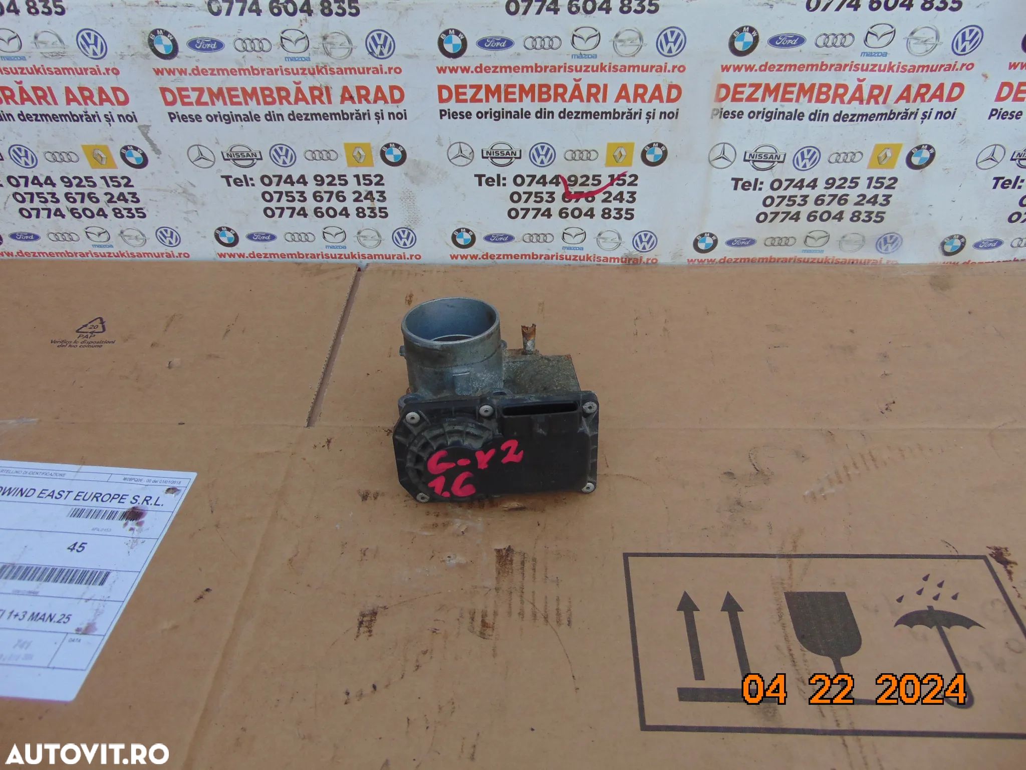 Clapeta acceleratie Suzuki Vitara 2005-2012 1.6 benzina sx4 swift grand vitara 2 - 1