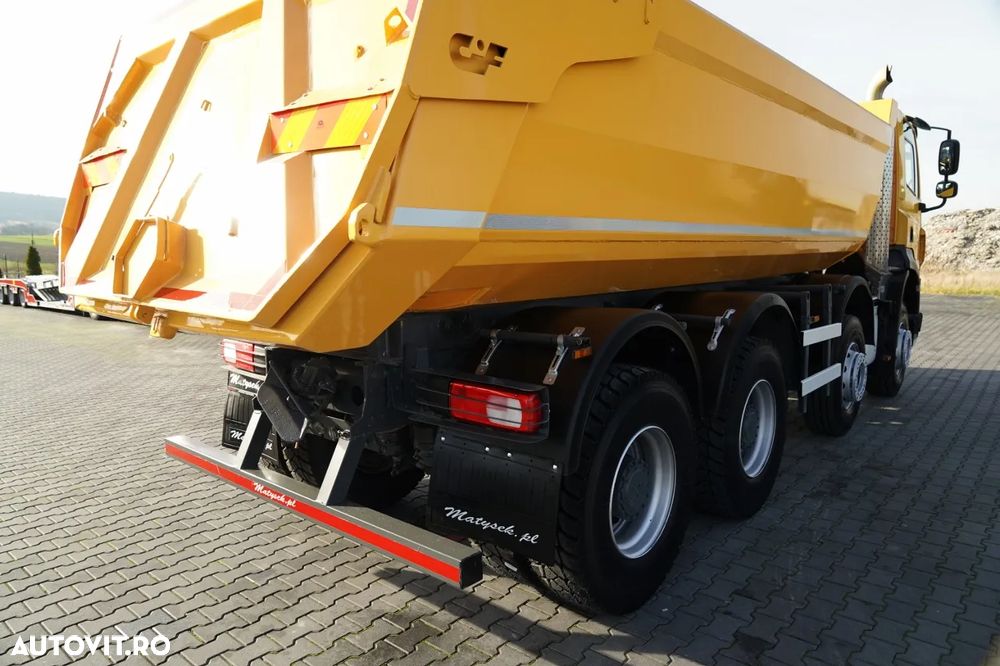 DAF CF 85.410 / 8x4 / BASCULĂ SPATE / CLAPETĂ HIDRAULICĂ / ANVELOPE 100% / MANUALĂ / EURO 6 - 17