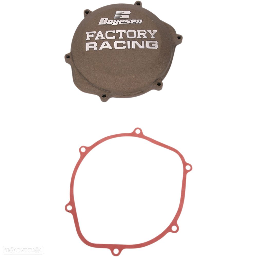 tampa de embraiagem boyesen factory racing aluminum honda crf / trx 450 - 1