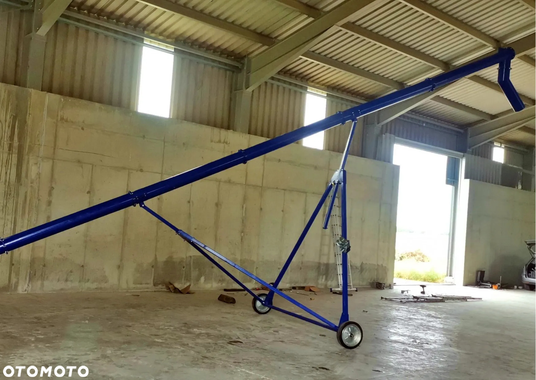 Żmijka do zboża FI 140 FI 200 12 Z KOSZEM + DUŻY WÓZEK Podajnik ślimakowy 20 ton/h Podajnik do zboża OSUCH - 2