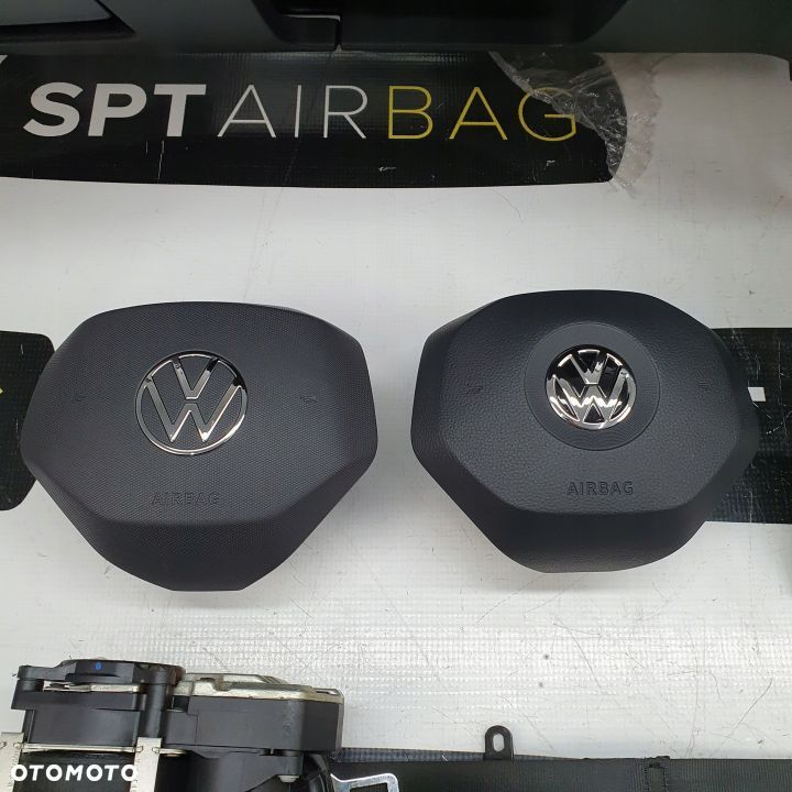 VW PASSAT B8 LIFT DESKA ROZDZIELCZA KONSOLA KOKPIT PULPIT PODUSZKI AIRBAG AIR BAG PASY KIT SET - 6