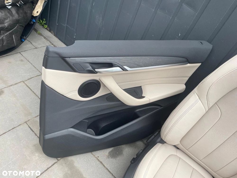 FOTELE TAPICERKA BMW X1 F48 SKÓRA ELEKTRYCZNE GRZANE OYSTER - 3