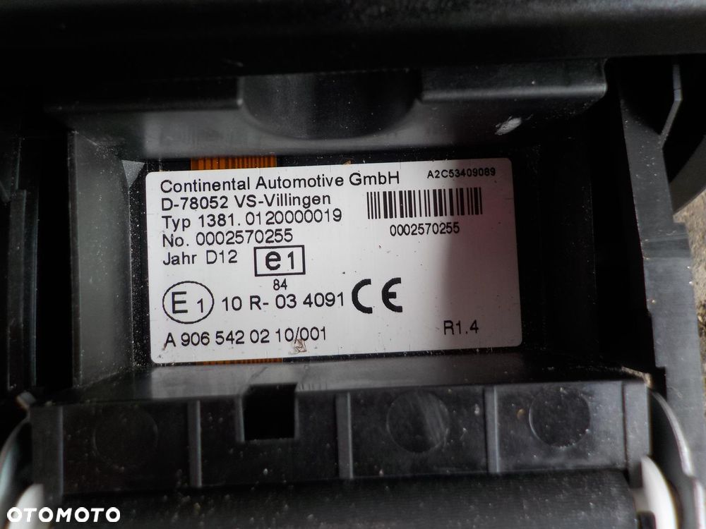 VW CRAFTER TACHOGRAF CYFROWY VDO 12V - 2