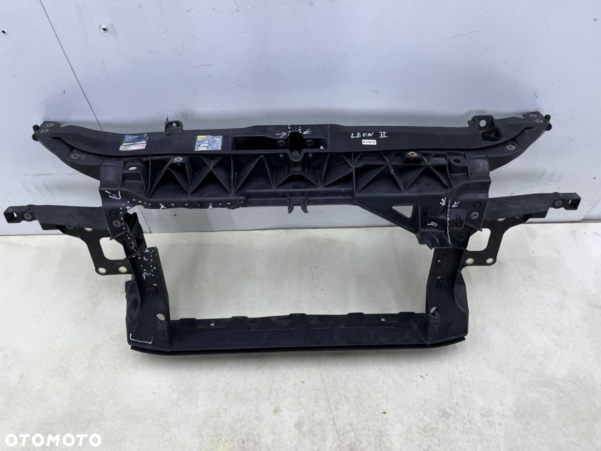 Pas przedni Seat Leon 2 II 1p0 05-12r. wzmocnienie czołowe ramka chłodnic okular 1p0805588b - 4