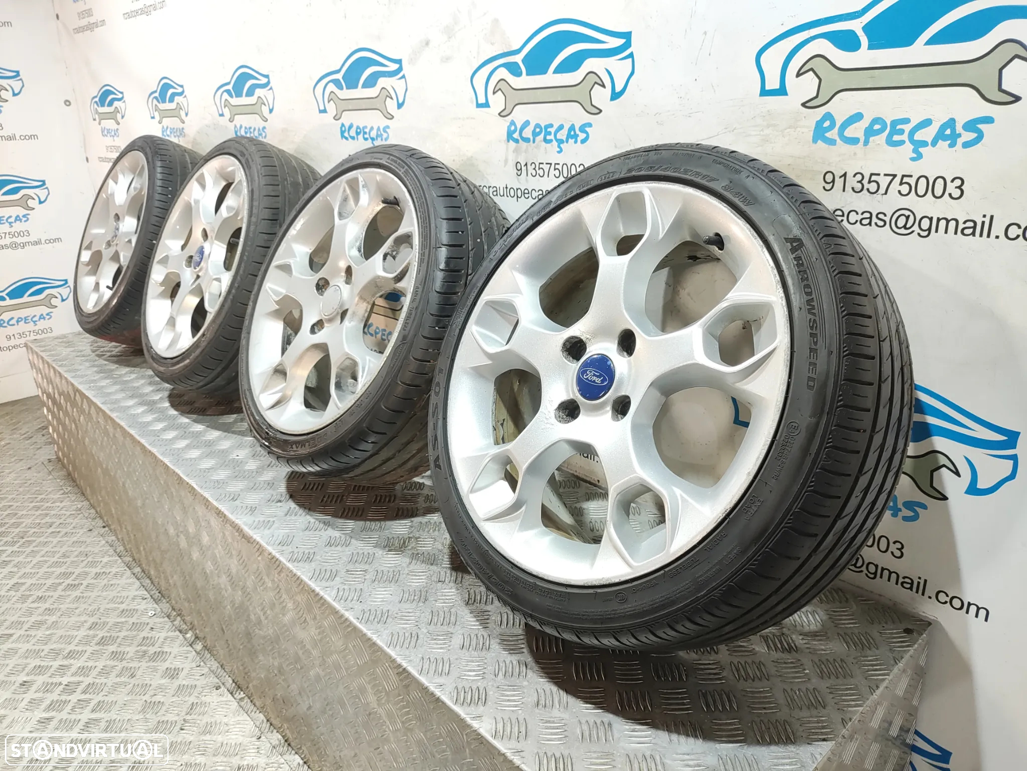 Conjunto Jantes 17 Originais Ford Fiesta Mk7 VII 7 J ET47,5 4x108 - 12