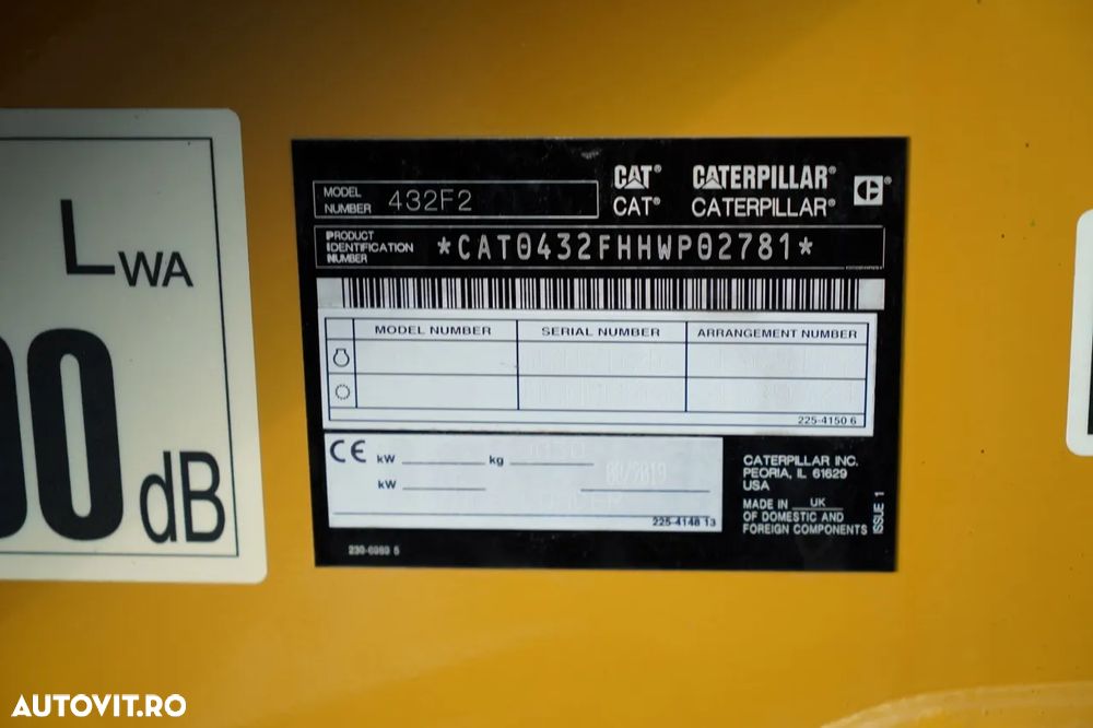 Cat 432 F2 / BULDOEXCAVATOR / AN 2019 / SET GALETE - 30