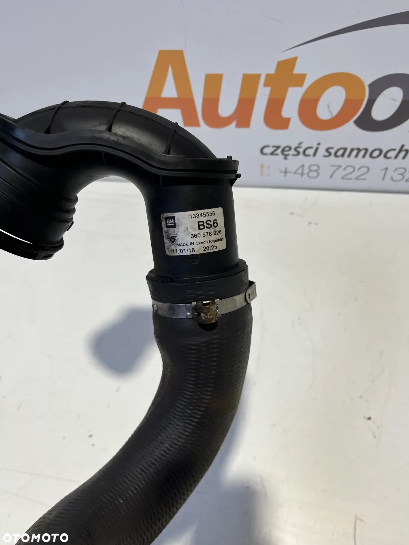 OPEL ZAFIRA C III WAZ RURA PRZEWOD INTERCOOLERA 13345556 - 2