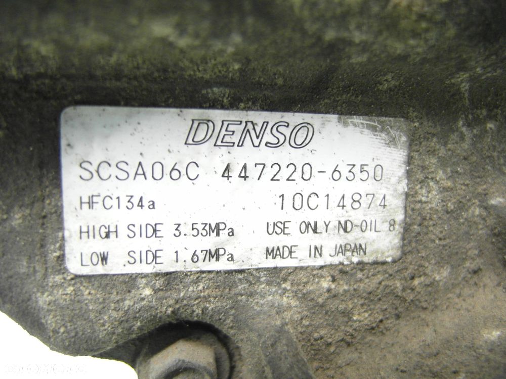 KOMPRESOR KLIMATYZACJI TOYOTA COROLLA Verso E12 2.0 D-4D 4472206350 SCSA06C - 5