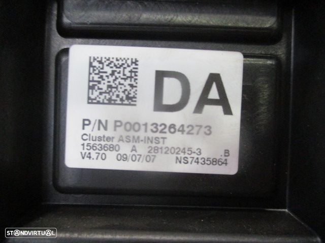 Quadrante 1303304B OPEL CORSA D FASE 1 2007 1.3CDTI 75CV 3P BRANCO KM/H DIGITAL - 6