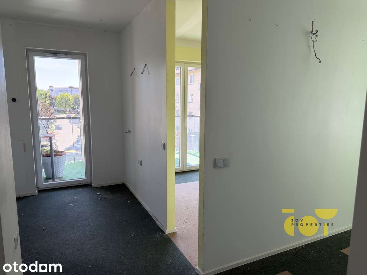 Do aranżacji/2 pok/39,5m2+balkon 8,7m2/garaż