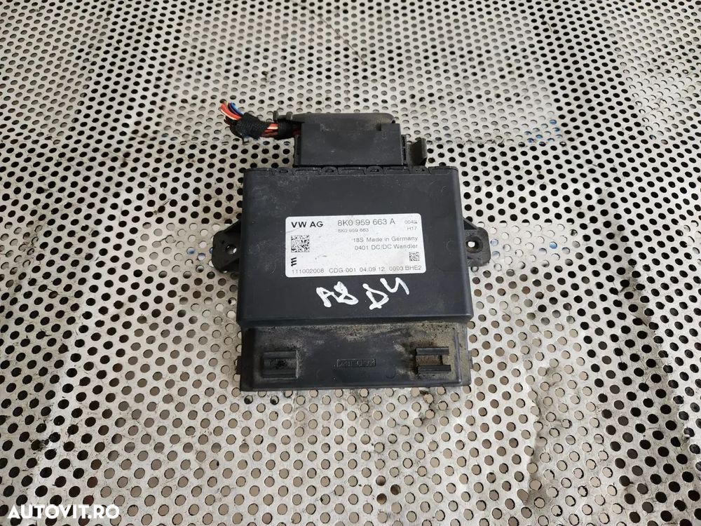 Modul Baterie Stabilizator Tensiune Audi A8 4H D4 An 2010-2011-2012-2013-2014-2015-2016-2017 Cod 8K0959663A Dezmembrez Audi A8 3.0 Tdi Motor CLA Cutie NNY An 2010-2011-2012-2013-2014-2015-2016-2017 - Dezmembrari Arad - 1