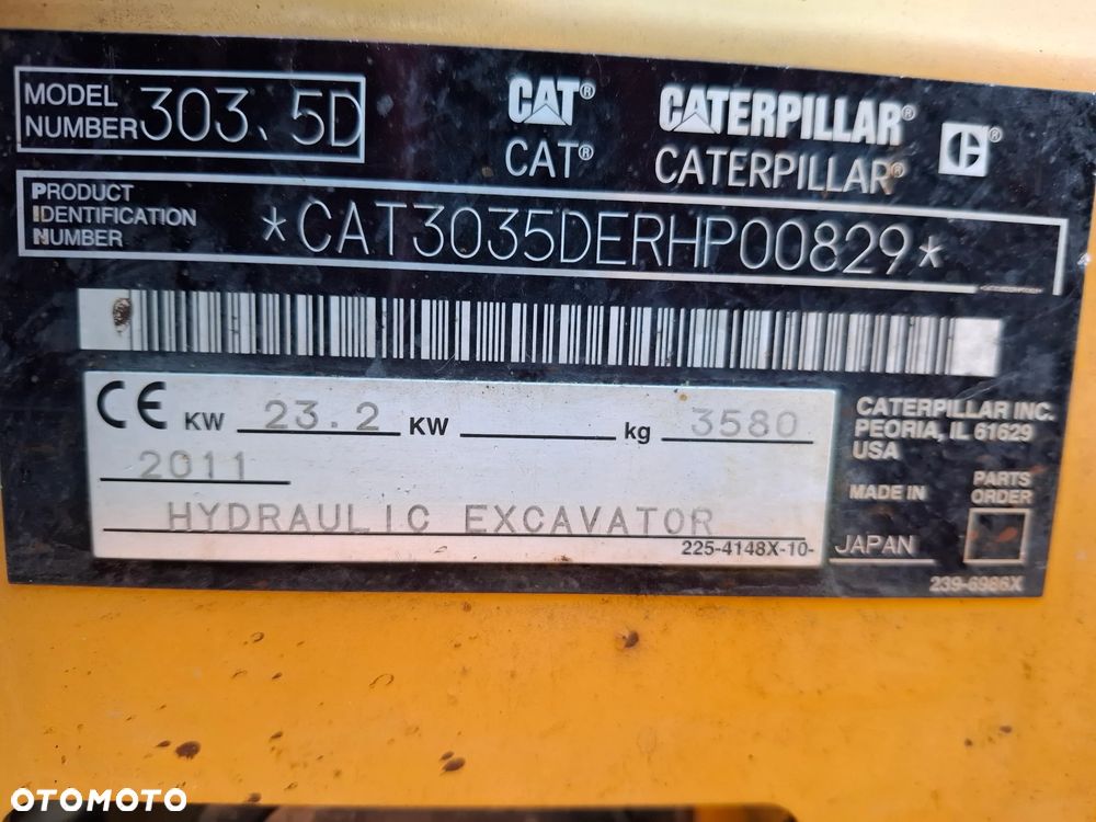 Caterpillar 303.5 D CR Rototilt stelwirst kubota takeuchi - 13