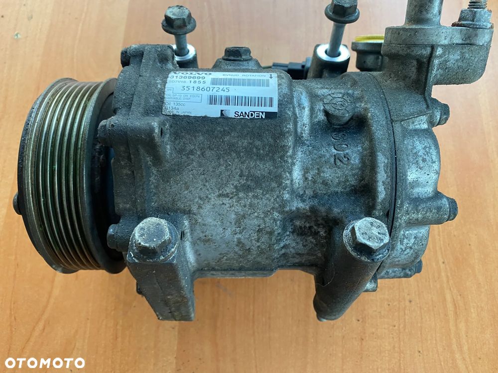 SPRĘŻARKA KOMPRESOR KLIMATYZACJI VOLVO V60 31369699 SD7V16 1855 - 2