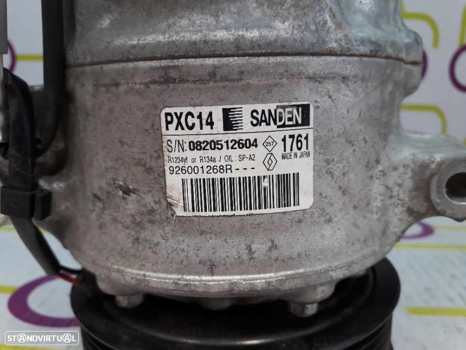 Compressor AC Renault Megane IV 1.2 TCe 100Cv de 2018 - Ref: 926001268R - NO60169 - 5