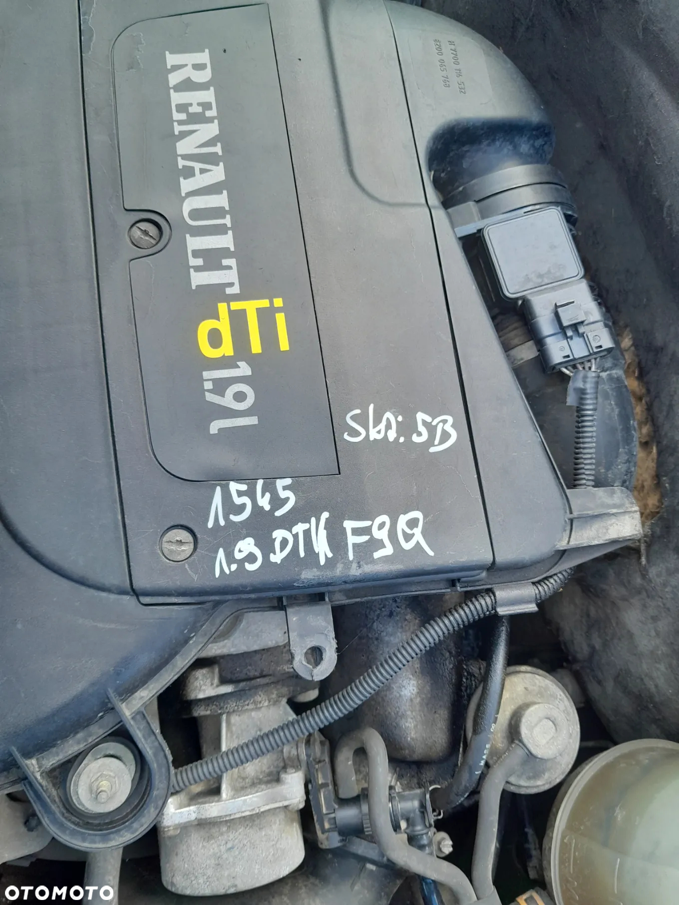 RENAULT KANGO SILNIK 1.9 DTI DIESEL OZNACZENIE: F9Q - 2