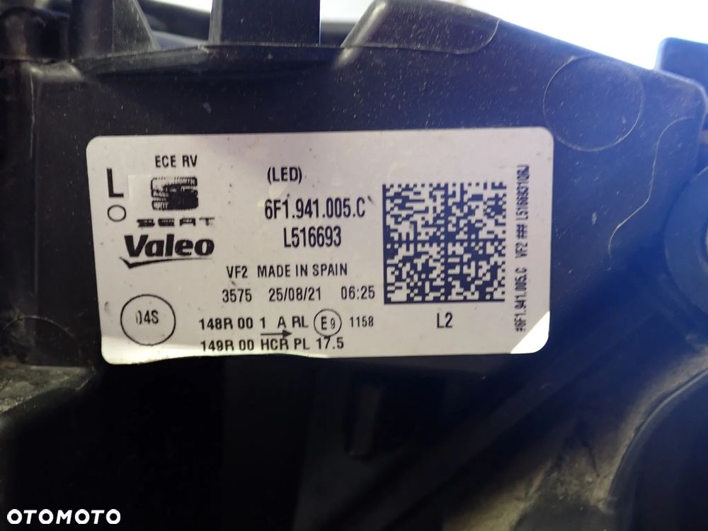 SEAT ARONA IBIZA 6F1941005C LAMPA LEWY PRZÓD - 8